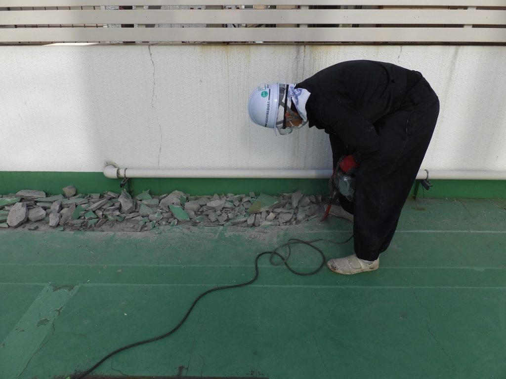埼玉県さいたま市の某建設会社｜駐車場の塗床工事：ケミクリートE