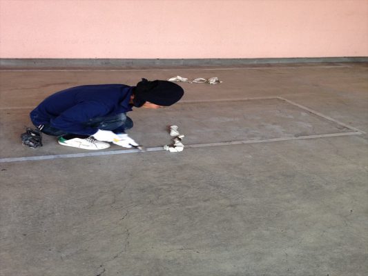 埼玉県入間市の倉庫床塗装改修工事｜倉庫床塗装（帯電防止・防塵）：ケミコンダクトＲＥ