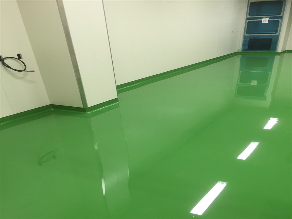 茨城県の製薬会社｜クリンルーム塗り床（床塗装工事）：ケミコンダクトＲＥ