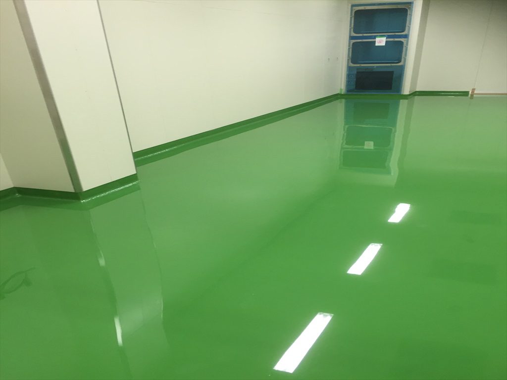 茨城県の製薬会社｜クリンルーム塗り床（床塗装工事）：ケミコンダクトＲＥ