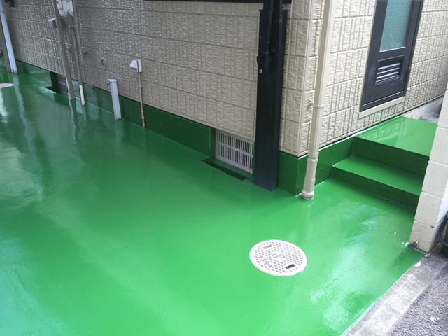 東京都練馬区の個人邸｜ガレージ（駐車場）床塗装（塗り床）