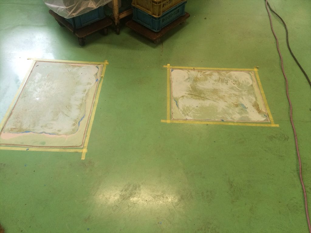 長野県茅野市　イトウパーツ工業様｜工場床塗装の補修工事：ケミクリートＥ