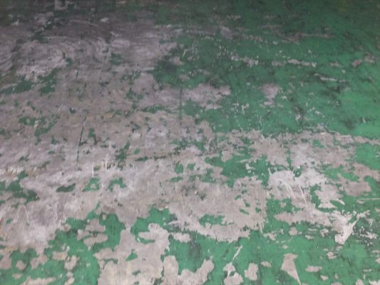 埼玉県戸田市内の物流倉庫｜塗床（床塗装）工事：ケミクリートＥＰカラー