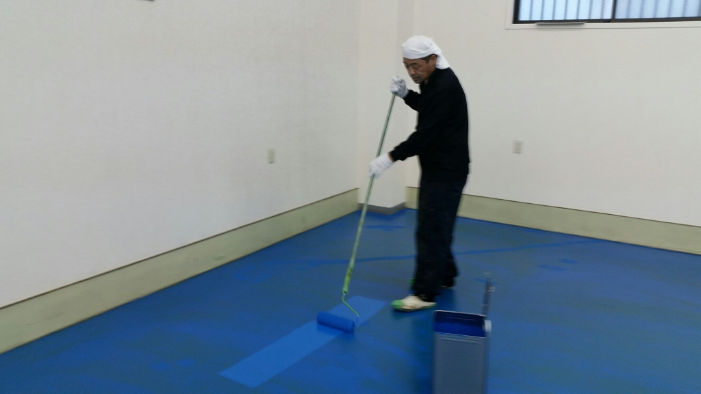 さいたま市の精密測定器メーカー｜床塗装：エポキシ樹脂防塵塗装