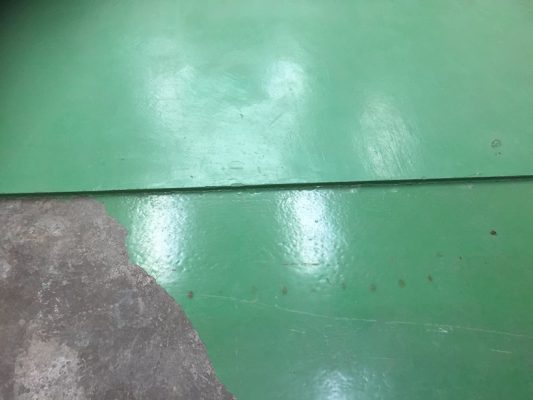 埼玉県戸田市美女木の工場｜床塗装工事：エポキシ樹脂塗床を施工