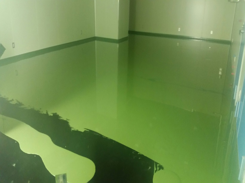 埼玉県秩父市の工場｜クリンルームにウレタン系帯電防止塗床工事：ケミコンダクトＶＣ