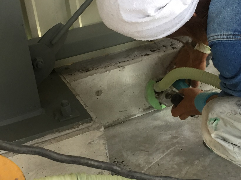 茨城県水戸市のライスセンター｜エポキシ樹脂床塗装工事：ジョリエースＥ薄膜コーティング