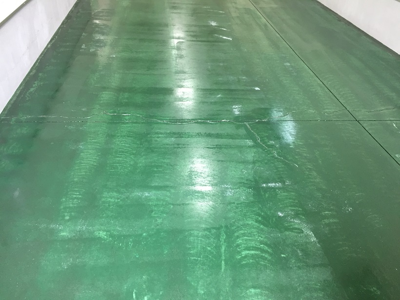 神奈川県横浜市の工場｜カラクリートを塗床（床塗装）に改修