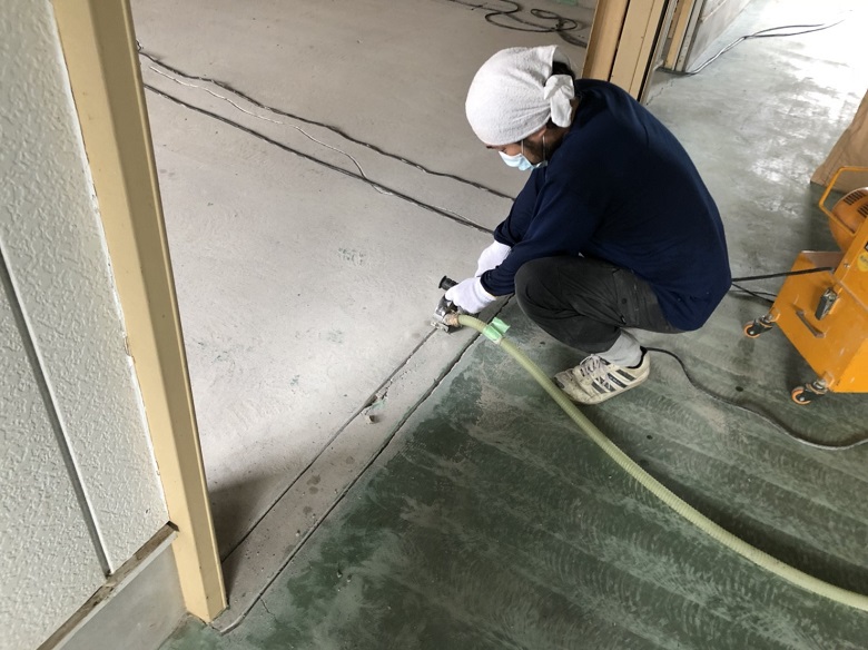 埼玉県日高市の電気機器工場｜床塗装（塗床）改修工事：ジョリエースＥ
