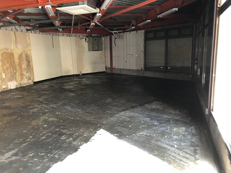 東京都板橋区のアトリエ事務所｜コンクリート床塗装クリア工事：ケミクリートＥＰクリア