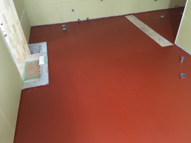 東京都新宿区のしゃぶしゃぶ屋さん(飲食店）厨房｜塗床(床塗装）：ケミクリートＥを施工