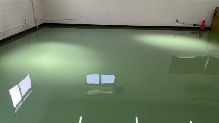 半導体検査装置 製造工場 作業場の塗床（床塗装）改修工事｜東京都八王子市 床の改修工事（ジョリエースE）