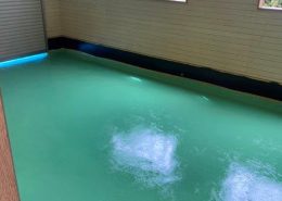 塗床（床塗装）後のガレージ